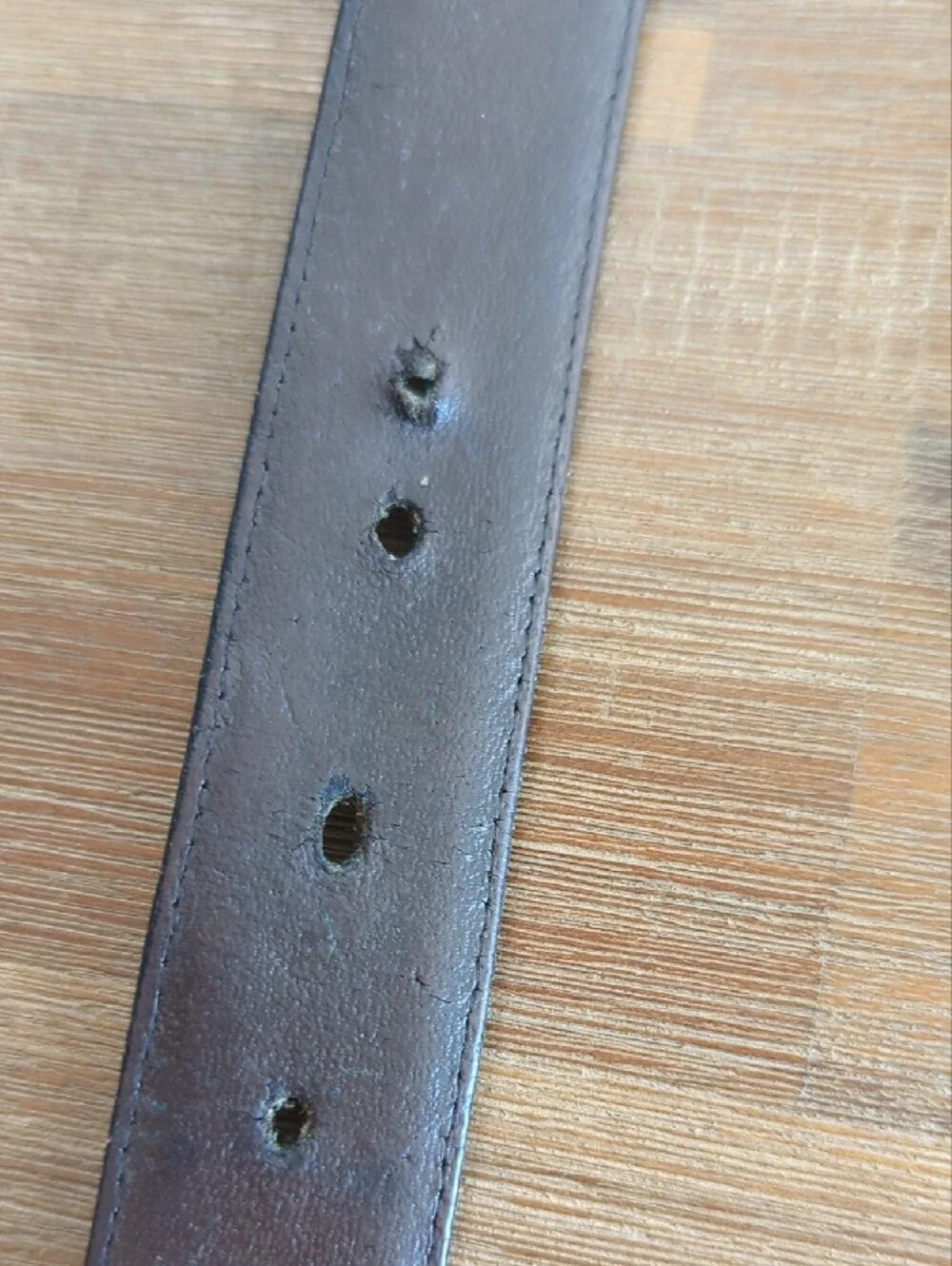 Vintage Kenneth Reid Belt Buckle with  Turquoise / Wood Accents & Black Belt